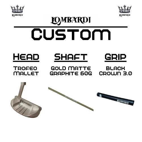 Lombardi Golf Custom Silver Trofeo Mallet Golf Putter - GOLF LEAGUE