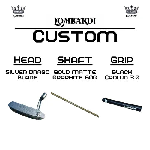 Lombardi Golf Custom Silver Drago Blade Golf Putter - GOLF LEAGUE
