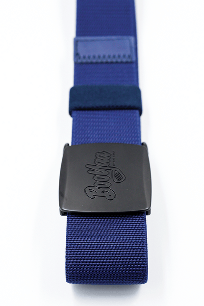 BooYaa Belt - Adjustable Navy Stretch with Black Alloy Buckle