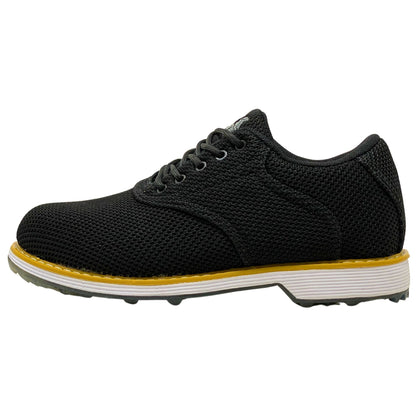 SKŌNI Men's Golf Shoe Waterproof- Black Saddle