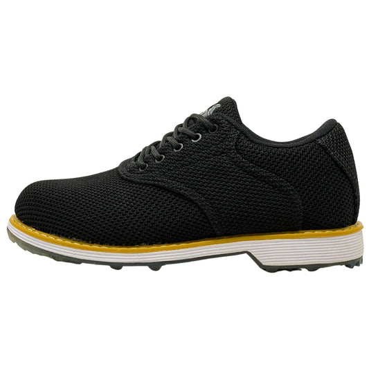 SKŌNI Men's Golf Shoe Waterproof- Black Saddle