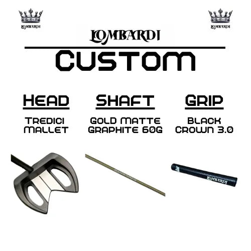 Lombardi Golf Custom Black Tredici Mallet Golf Putter - GOLF LEAGUE