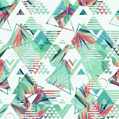 Birdies of Paradise | Floral/Retrowave Golf Polo for Men