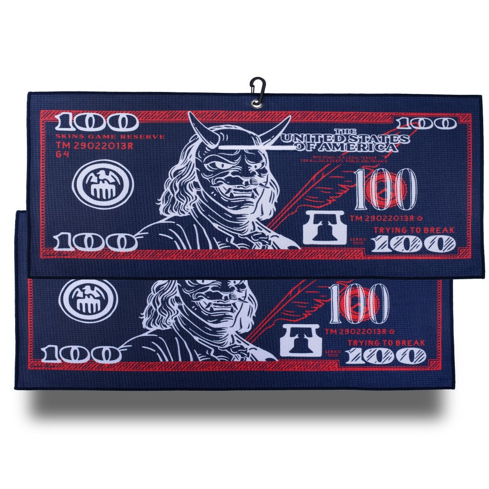 Skull Note Utility Towel (Blue)