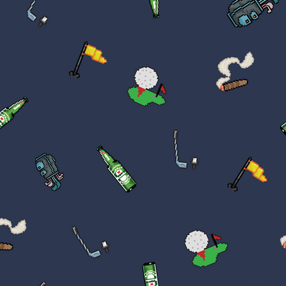 Pixel Perfect | 8-Bit Retro Golf Polo for Men