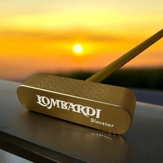 Lombardi Golf Custom Gold Blocstar Blade Golf Putter - GOLF LEAGUE