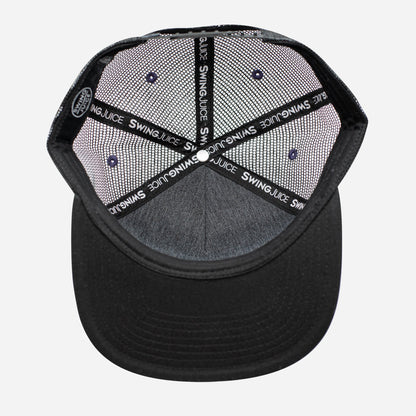 Golf 'Til Death Unisex Trucker Hat Heather Charcoal O/S - Final Sale