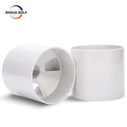 4'' White Plastic Golf Hole Cup