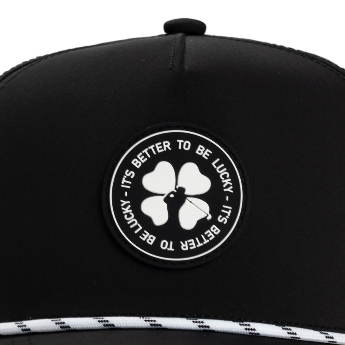 Black It's Better To Be Lucky Hat