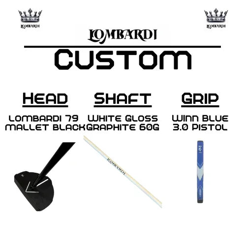 Lombardi Golf Custom Black 79 Mallet Golf Putter - GOLF LEAGUE