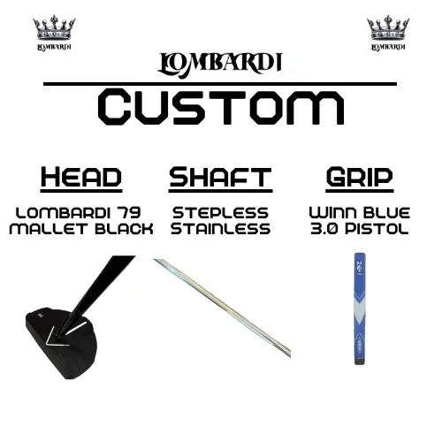 Lombardi Golf Custom Black 79 Mallet Golf Putter - GOLF LEAGUE