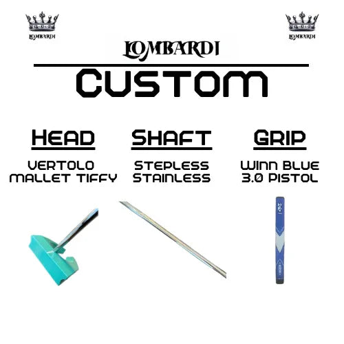 Lombardi Golf Custom Tiffy Vertolo Mallet Golf Putter - GOLF LEAGUE