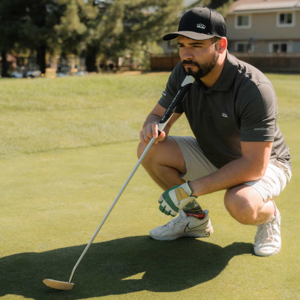 Grass Nuckles Embroidered Polo Shirt