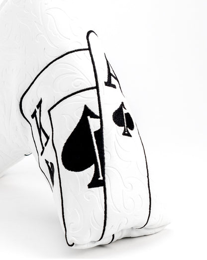 White Out Ace of Spades - Blade Putter Cover