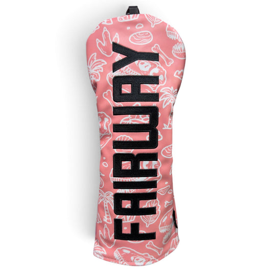Fossil Fairways Fairway Headcover – Premium Faux Leather Fairway Cover – Elastic Fit – Embroidered Letters