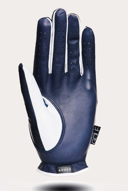 Golf Glove Navy Lip Logo