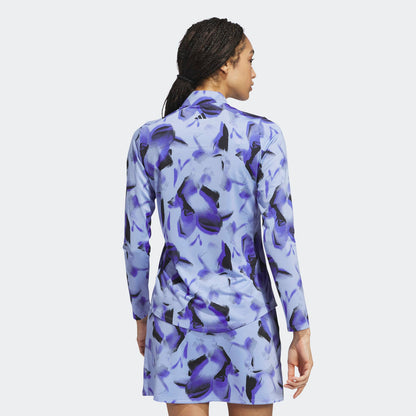 Adidas Ultimate365 Blue Spark Printed Quarter Zip