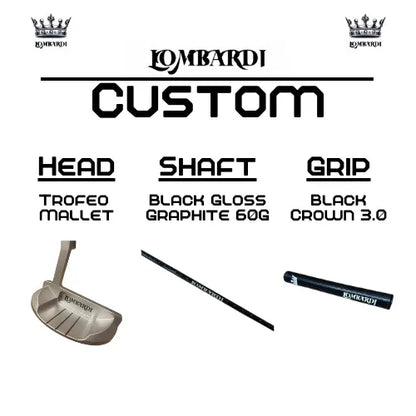 Lombardi Golf Custom Silver Trofeo Mallet Golf Putter - GOLF LEAGUE
