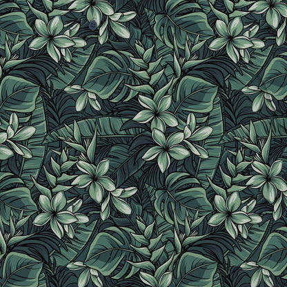 Greenskeeper (Green Floral) | Floral Golf Polo for Men (ATHLETIC FIT)