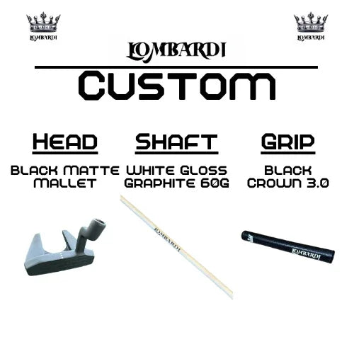 Lombardi Golf Custom Black Matte Mallet Golf Putter - GOLF LEAGUE