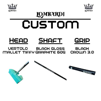 Lombardi Golf Custom Tiffy Vertolo Mallet Golf Putter - GOLF LEAGUE