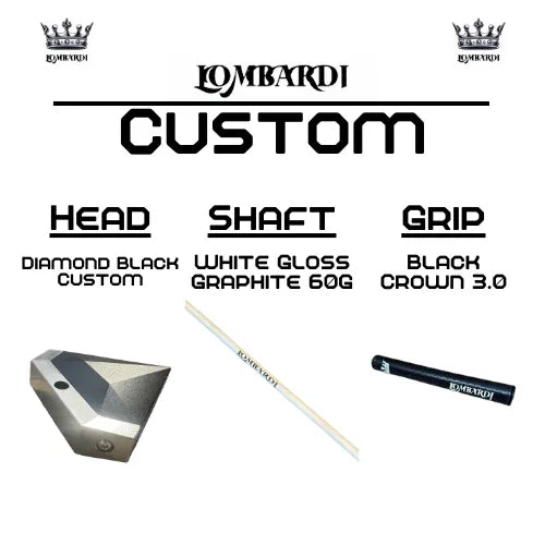 Lombardi Golf Custom Black Diamond Mallet Golf Putter - GOLF LEAGUE