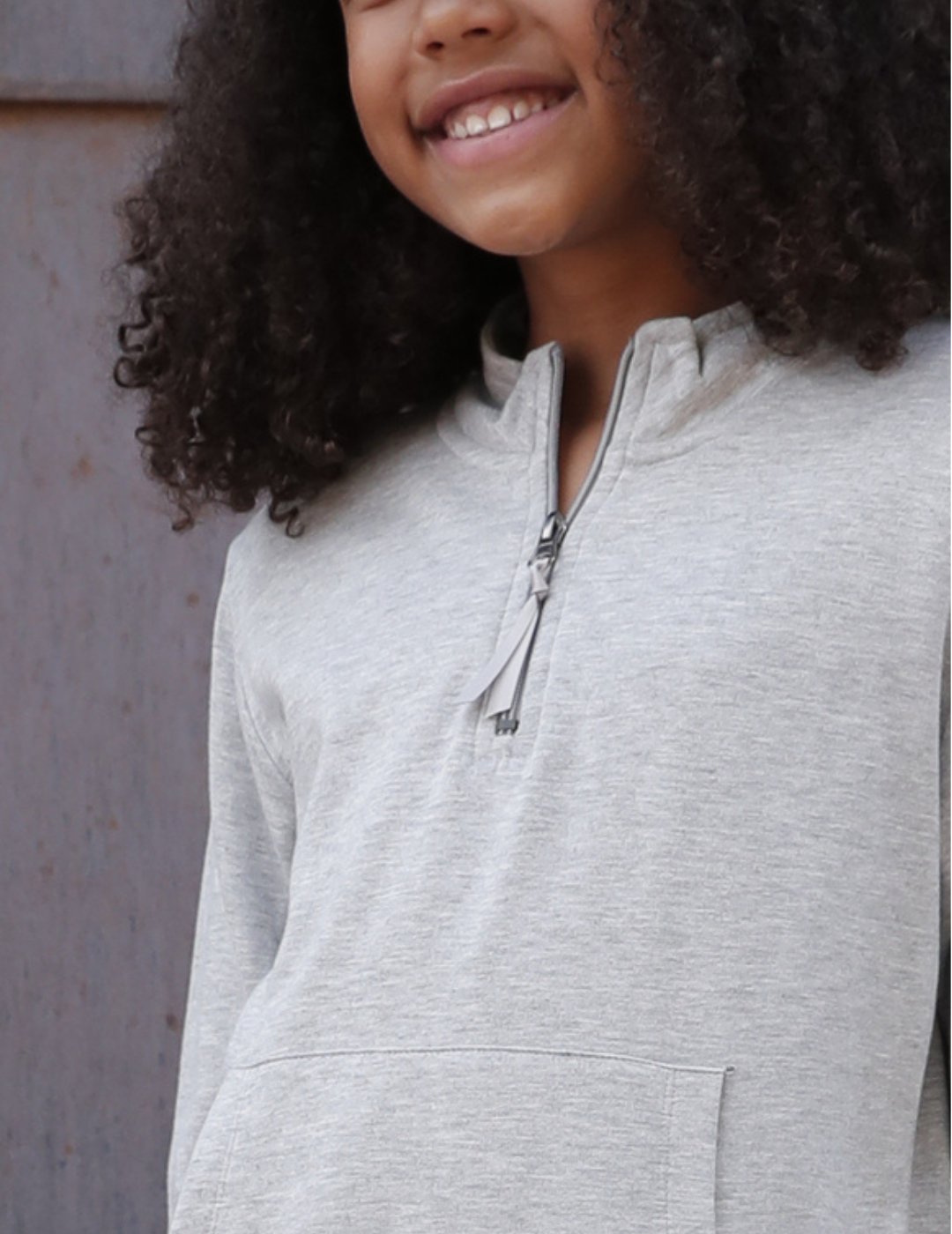 Opal Toddler Girls Quarter Zip Pullover