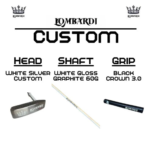 Lombardi Golf Custom White Silver OG Custom Blade Golf Putter - GOLF LEAGUE