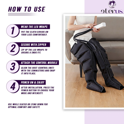 360° Air Compression Leg Massager for Foot & Calf