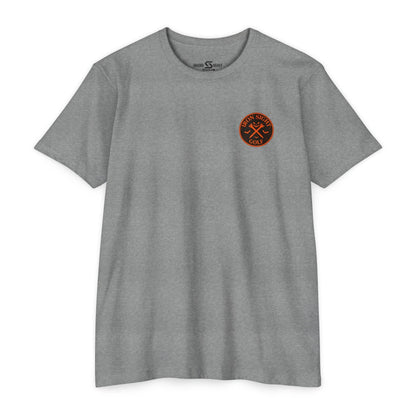Iron Sight Golf T-Shirt — Halloween Skeleton Dead Aim