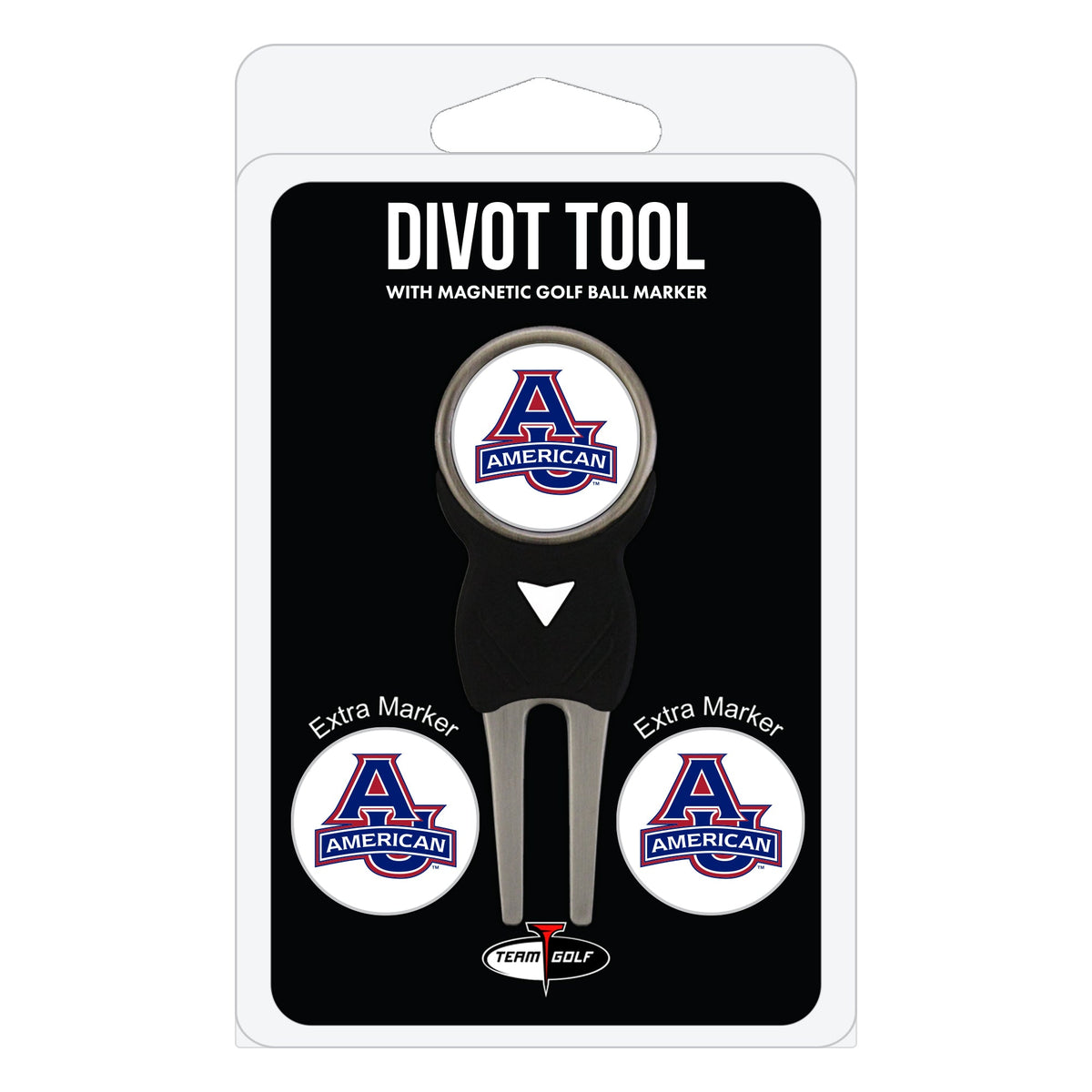 American University Eagles Divot Tool + 3 Ball Markers
