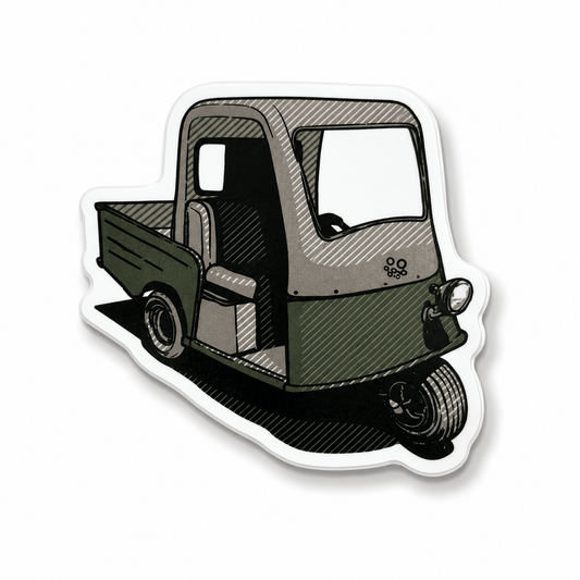 Vintage Cart Golf Sticker
