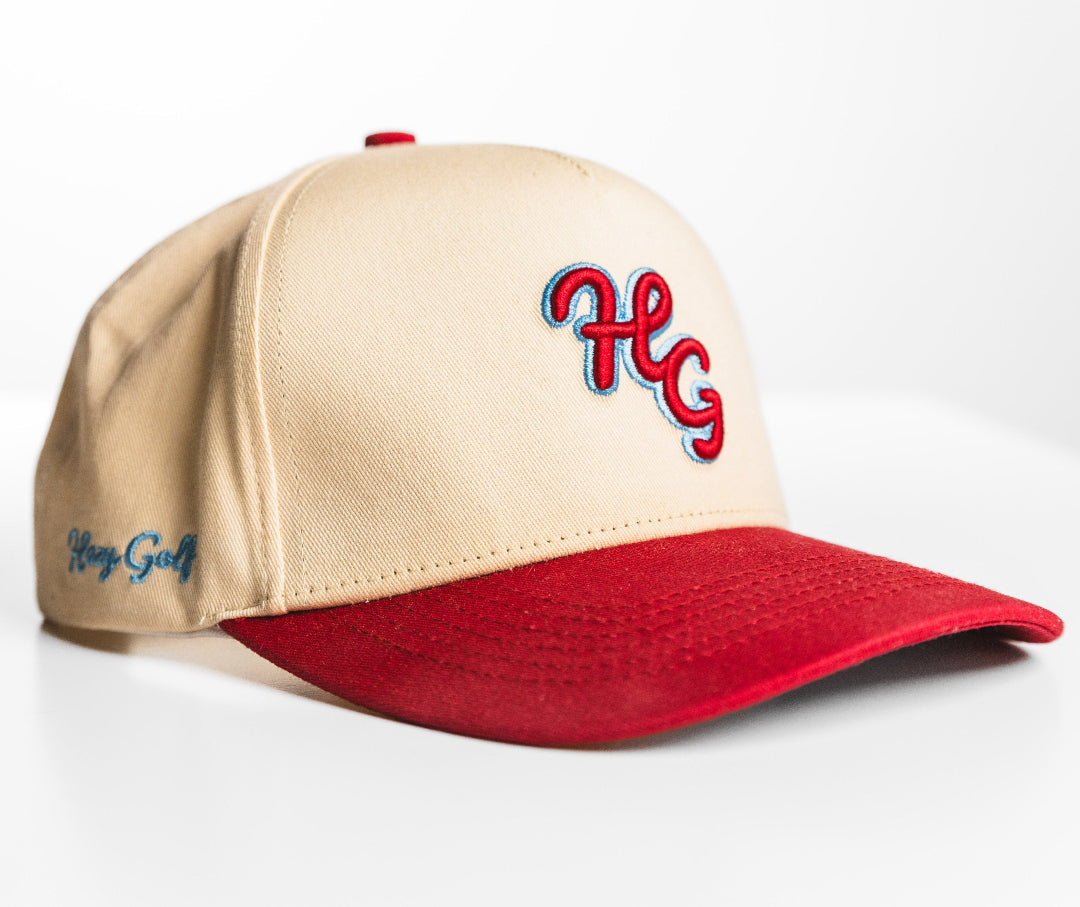 “HG” Icon Cardinal and Bone SnapBack Hat