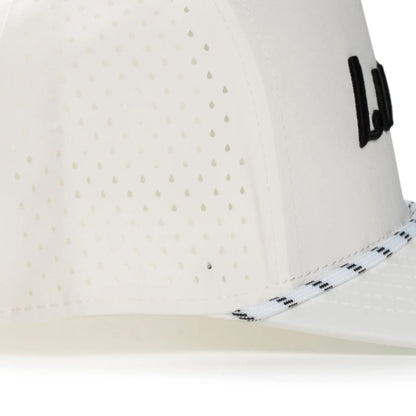 White Cursive Hat