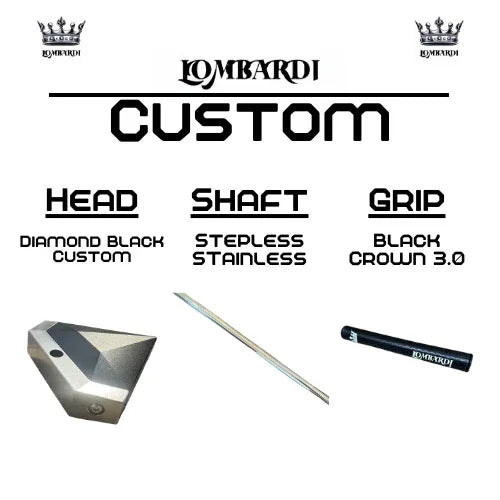 Lombardi Golf Custom Black Diamond Mallet Golf Putter - GOLF LEAGUE