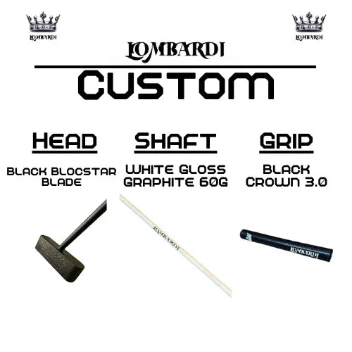 Lombardi Golf Custom Black Blocstar Blade Golf Putter - GOLF LEAGUE