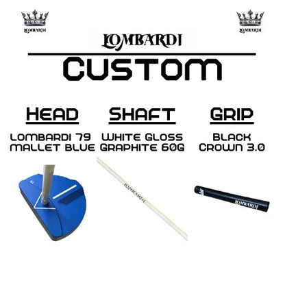 Lombardi Golf Custom Blue 79 Mallet Golf Putter - GOLF LEAGUE