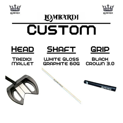 Lombardi Golf Custom Black Tredici Mallet Golf Putter - GOLF LEAGUE