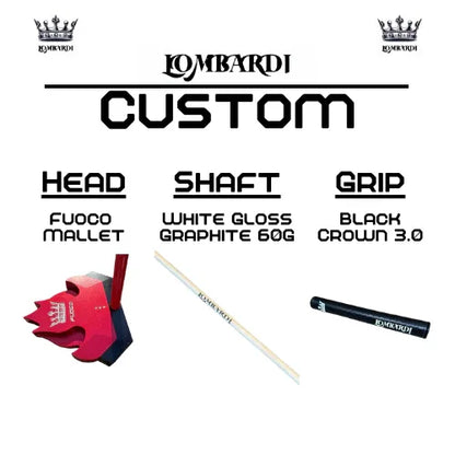 Lombardi Golf Custom Red Fuoco Mallet Golf Putter - GOLF LEAGUE
