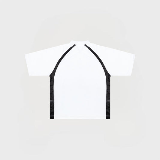 JERSEY POLO | WHITE/BLACK