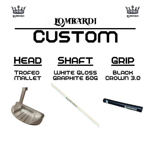 Lombardi Golf Custom Silver Trofeo Mallet Golf Putter - GOLF LEAGUE