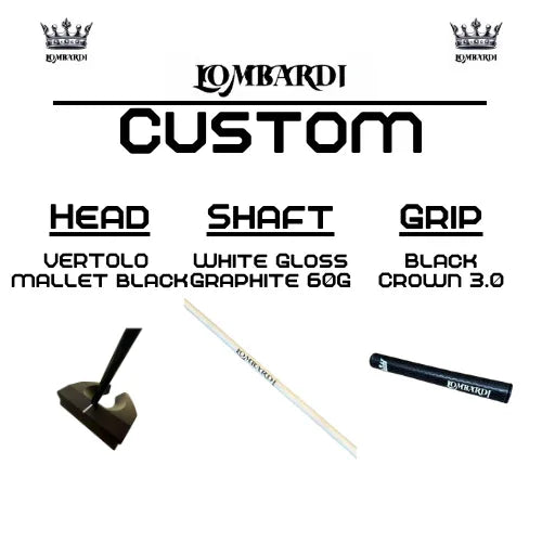 Lombardi Golf Custom Black Vertolo Mallet Golf Putter - GOLF LEAGUE