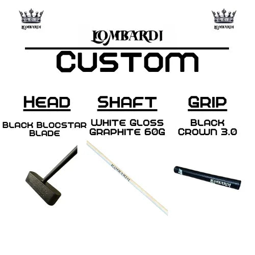 Lombardi Golf Custom Black Blocstar Blade Golf Putter - GOLF LEAGUE