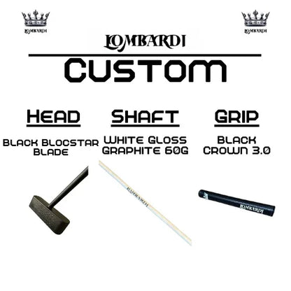 Lombardi Golf Custom Black Blocstar Blade Golf Putter - GOLF LEAGUE