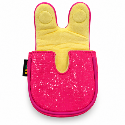 Pink & Yellow Stripe DF3 Center-Shaft Mallet Putter Cover