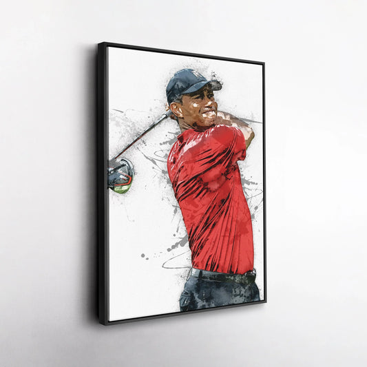Tiger Woods Canvas Print – Masters Golf Wall Art Decor - GOLF LEAGUE