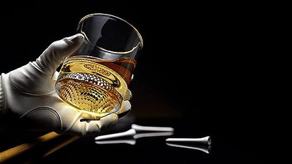 The Wine Savant Golf Ball Whiskey Glasses Set of 2-8oz Golf Gifts - Unique Whiskey Golf Glasses Set - Golf Gifts For Men & Women - Gifts for Golfers Golf Accessories Golf Ball Glasses (2 pack)