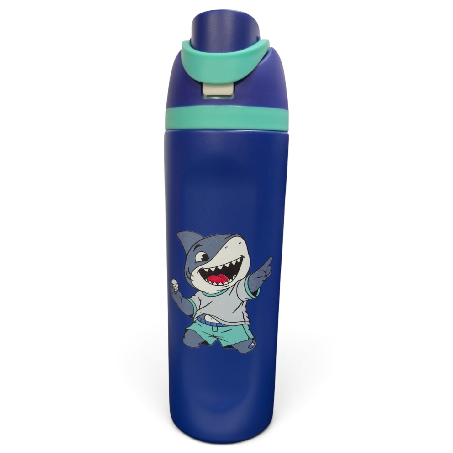 Surf'n Shark Hydration Bottle | 24oz Insulated Stainless Steel | Flip Straw Lid w/ Handle