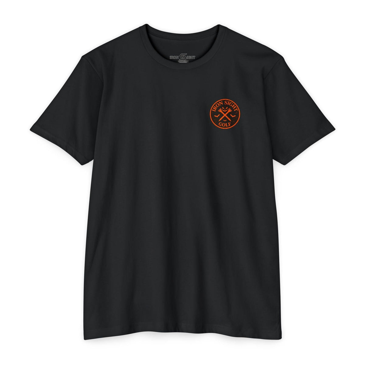 Iron Sight Golf T-Shirt — Halloween Skeleton Dead Aim