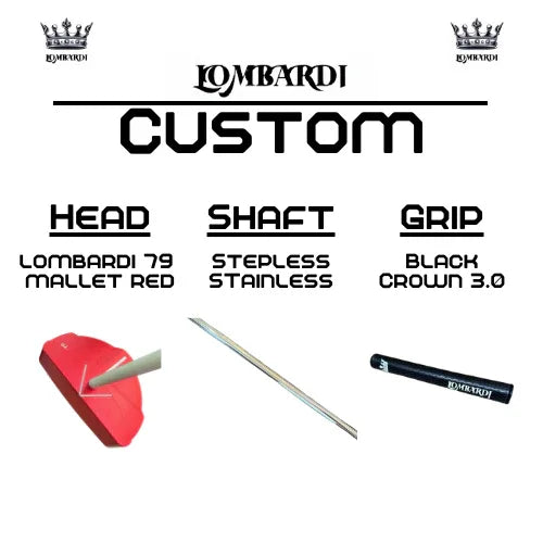 Lombardi Golf Custom Red 79 Mallet Golf Putter - GOLF LEAGUE